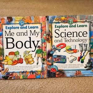 2 bundle books explore and learn Me and my body science and technology